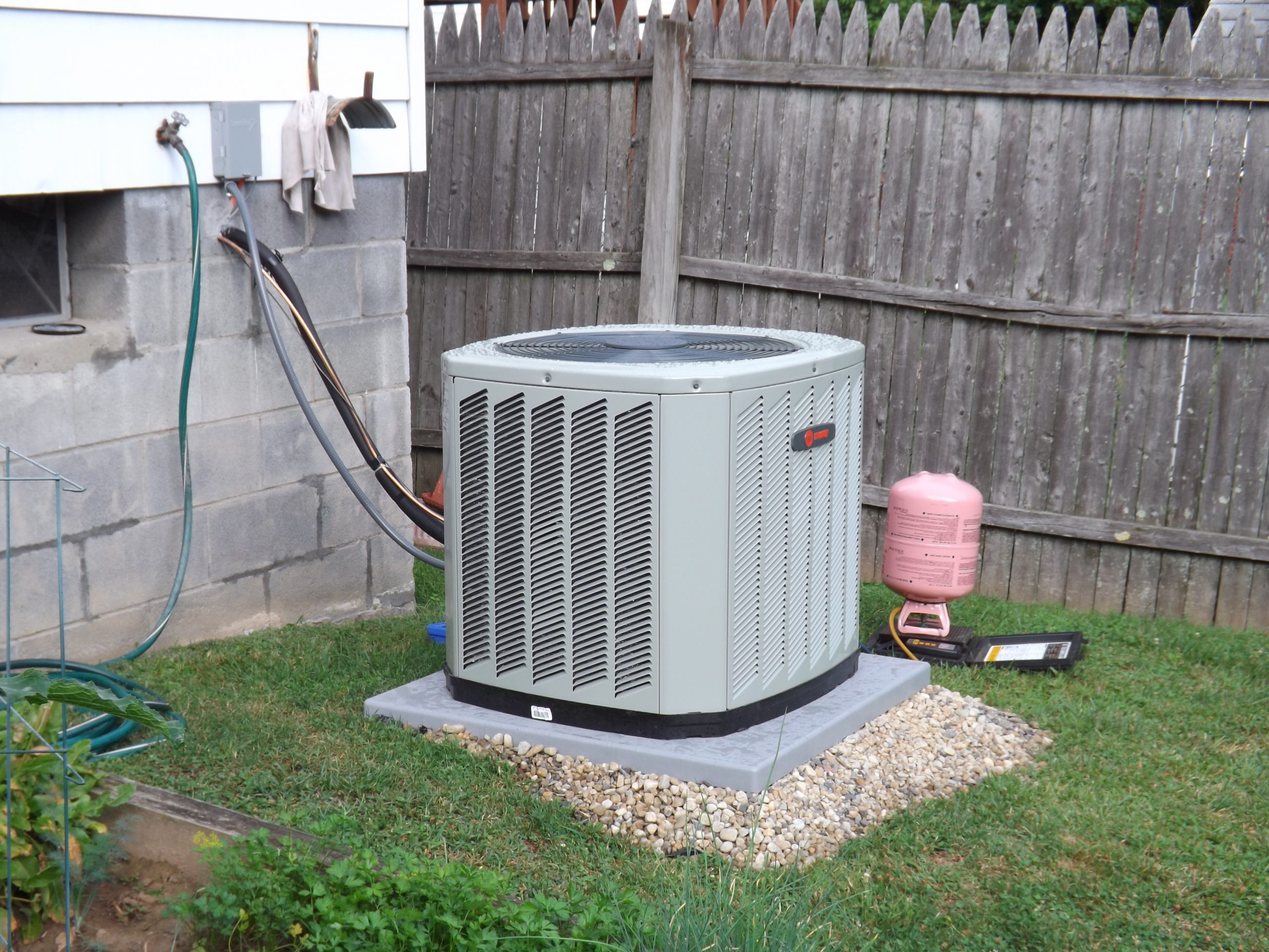 A Trane air conditioning unit