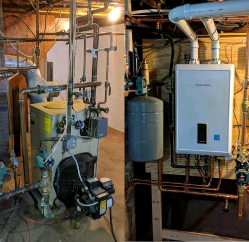 Oil to Gas Conversion - Before And After